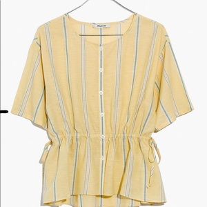 Madewell drawstring shirt